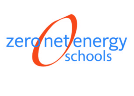 Graphic that says "zero net energy schools"