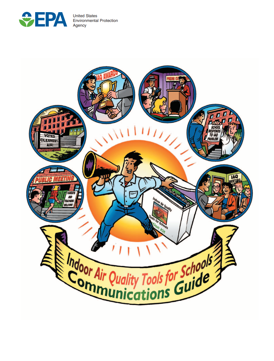 Front cover of EPA IAQ Tools for Schools Communication Guide
