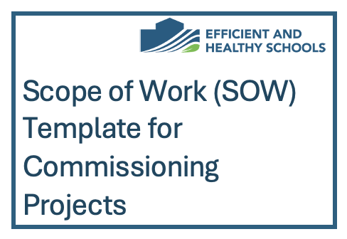 Scope of work template for commissioning projects