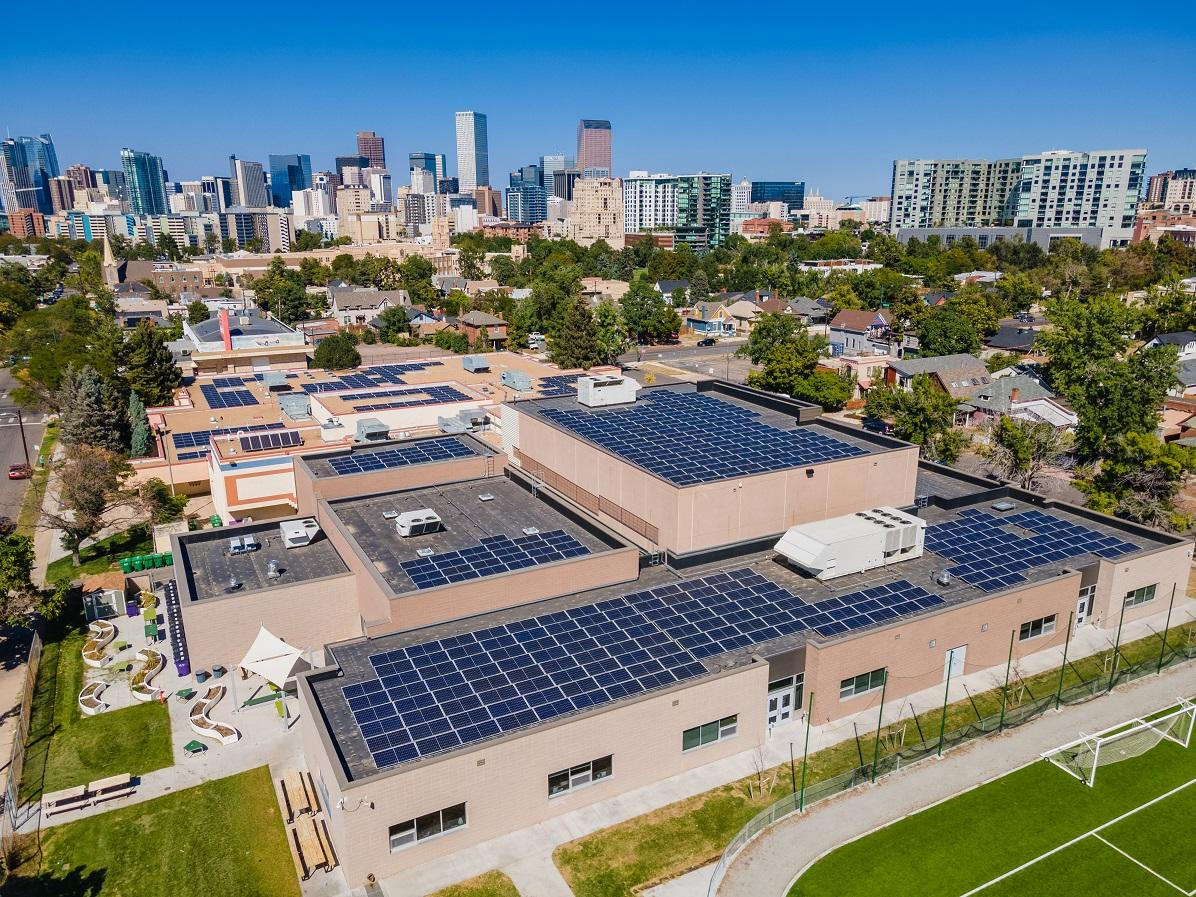 Denver Public Schools - solar on a large school