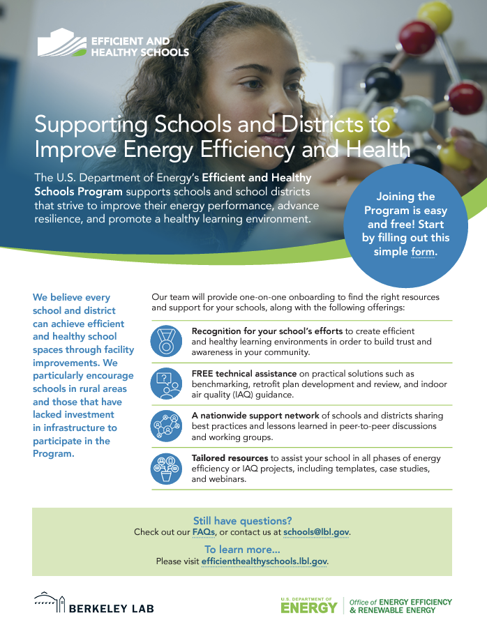 Efficient and Healthy Schools Program Factsheet